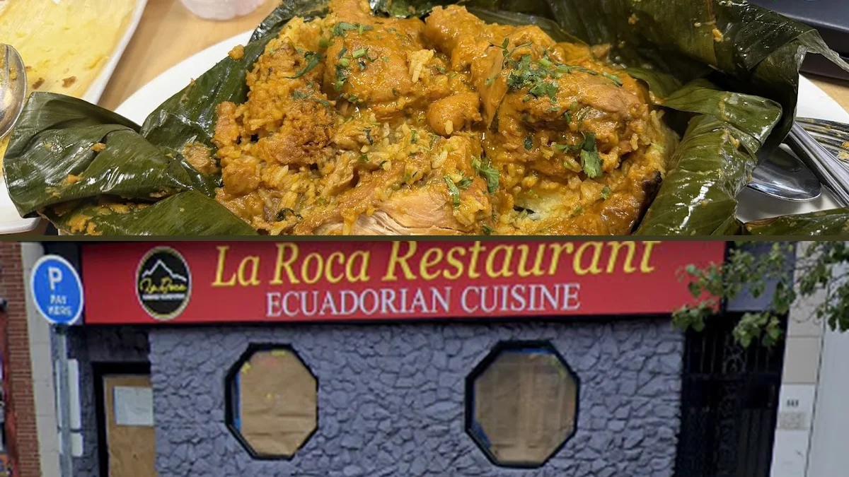 Casual dining room with Ecuadorian menu items.